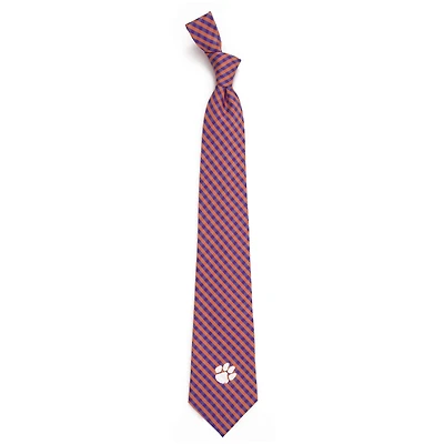 Cravate vichy des Clemson Tigers