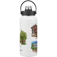 Bouteille d'eau aquarelle Laura Wilcox des Tigers de Clemson (960 ml)