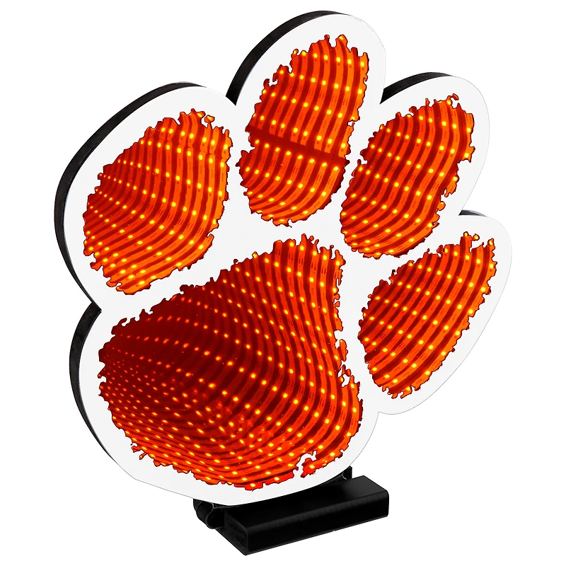 Lumière LED Infinity avec logo des Clemson Tigers