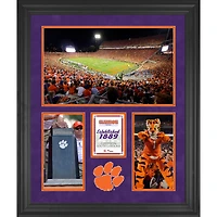 Collage encadré 20'' x 24'' du Memorial Stadium des Clemson Tigers (3 ouvertures)