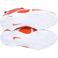 Crampons Nike Alpha Pro 3 orange de l'équipe des Clemson Tigers issus du programme football