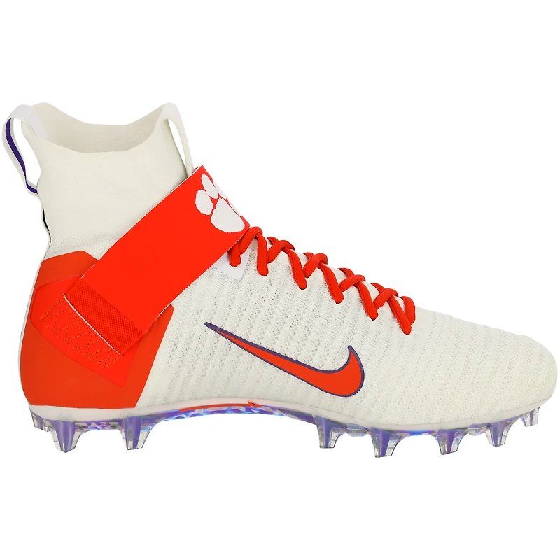 Clemson Tigers Team-Issued Orange and White Elite Cleats from the Football Program