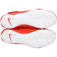 Chaussures à crampons Nike Force Pro 2 orange émises par l'équipe des Clemson Tigers le programme de football