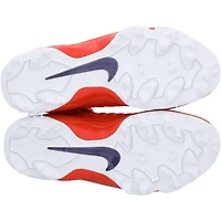 Crampons Nike Force Pro 2 Shark orange fournis par l'équipe des Clemson Tigers le programme de football