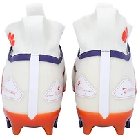 Crampons Nike Alpha Elite 3 blancs fournis par l'équipe des Clemson Tigers du programme de football