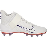 Chaussures à crampons Alpha Menace blanches émises par l'équipe des Clemson Tigers le programme de football