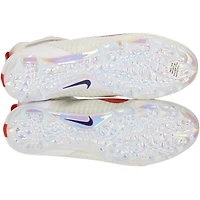 Chaussures à crampons Elite blanches et orange émises par l'équipe des Clemson Tigers le programme de football