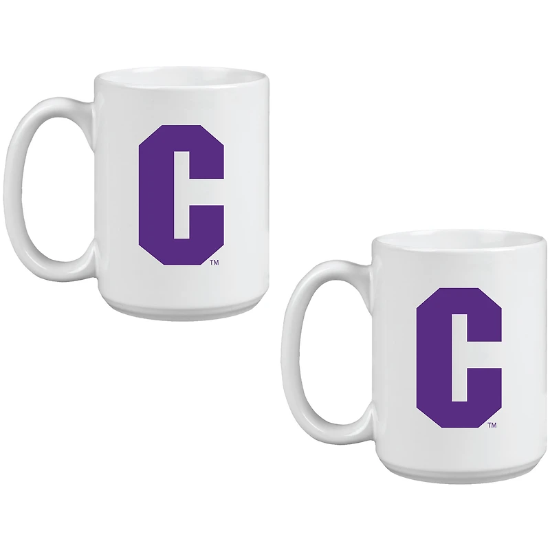 Clemson Tigers Two Pack 15oz. Vault Sketch Ceramic Mug Set