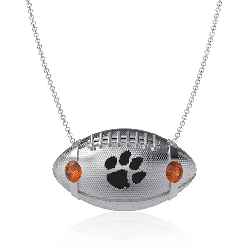 Dayna Designs Clemson Tigers Football Necklace