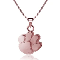 Dayna Designs Clemson Tigers Collier pendentif en or rose