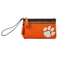 Dooney & Bourke Clemson Tigers Poignet à double fermeture éclair