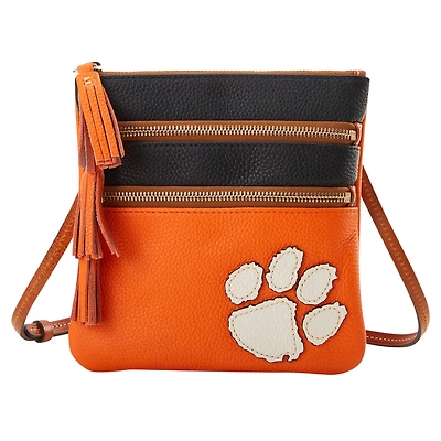 Dooney & Bourke Clemson Tigers Infield Triple Zip Crossbody Purse