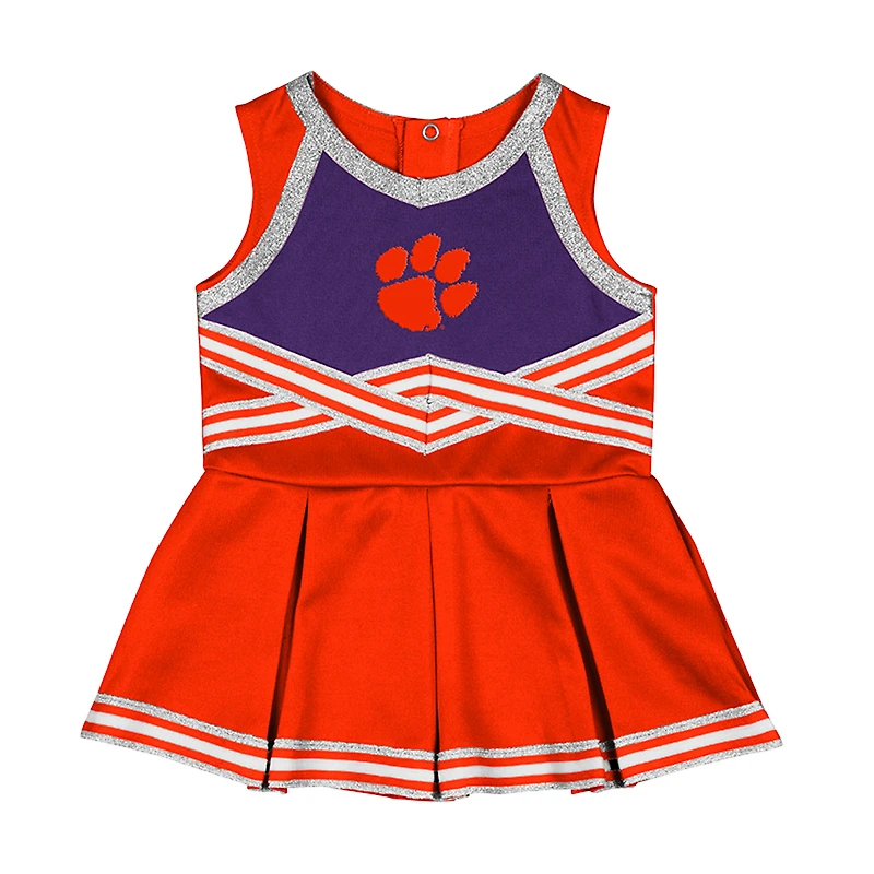 Girls Infant Colosseum Orange Clemson Tigers Lollipop Park Cheer Dress