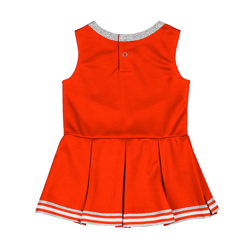 Robe de cheerleading orange Lollipop Park pour fille, motif Colosseum, Clemson Tigers
