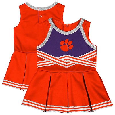 Robe de cheerleading orange Lollipop Park pour fille, motif Colosseum, Clemson Tigers