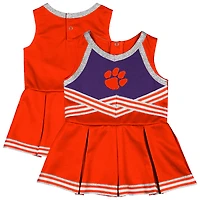 Robe de cheerleading orange Lollipop Park pour fille, motif Colosseum, Clemson Tigers