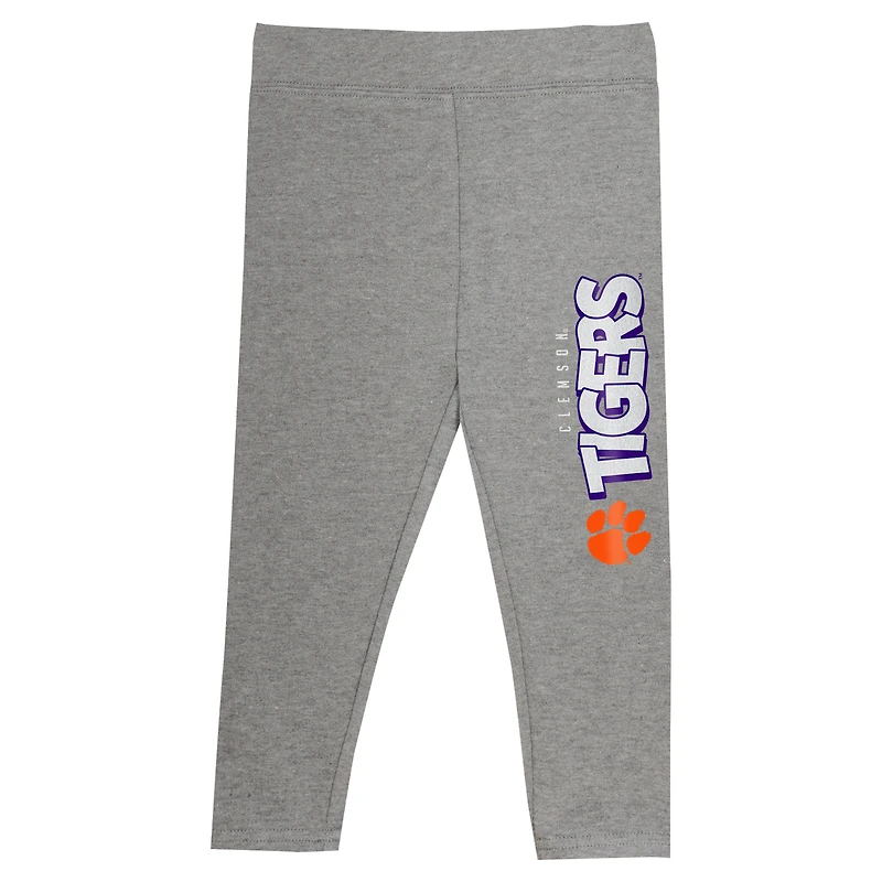 Ensemble sweat à capuche et leggings pour filles de maternelle orange Clemson Tigers Preschool Clubhouse