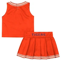 Ensemble deux pièces orange pour filles, Colosseum, Clemson Tigers, Lollipop Park Cheer