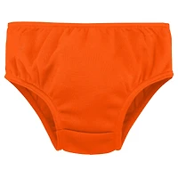 Robe de capitaine des pom-pom girls Clemson Tigers orange pour petites filles avec bloomers