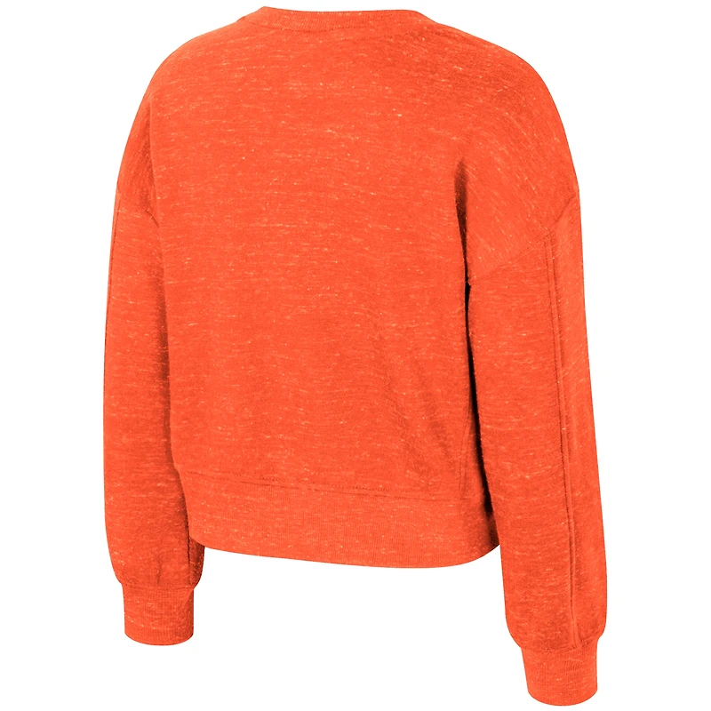 Girls Youth Colosseum  Orange Clemson Tigers Just a Minute Sweatshirt