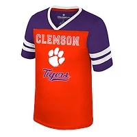 T-shirt orange Princess Bubblegum Bling pour jeunes filles des Tigers de Clemson Colosseum