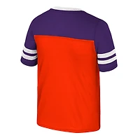 T-shirt orange Princess Bubblegum Bling pour jeunes filles des Tigers de Clemson Colosseum