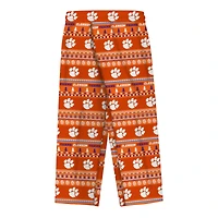 Infant & Newborn Outerstuff  Orange Clemson Tigers Ugly Sweater Pajama Set