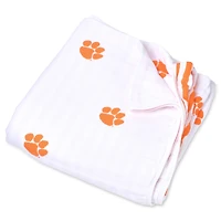 Couverture en mousseline 4 couches pour bébé Clemson Tigers 47 po x 47 po