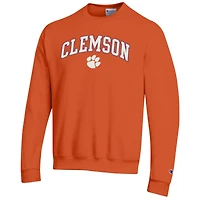Men's Champion Clemson Tigers Arch Over Logo Pullover Sweatshirt