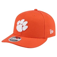 Casquette Snapback 9FIFTY basse à profil bas orange New Era pour homme des Tigers de Clemson