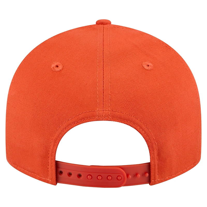 Casquette Snapback 9FIFTY basse à profil bas orange New Era pour homme des Tigers de Clemson