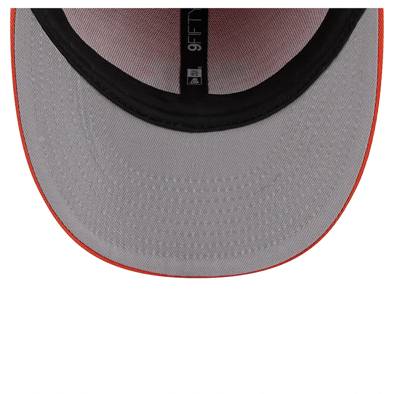 Casquette Snapback 9FIFTY basse à profil bas orange New Era pour homme des Tigers de Clemson