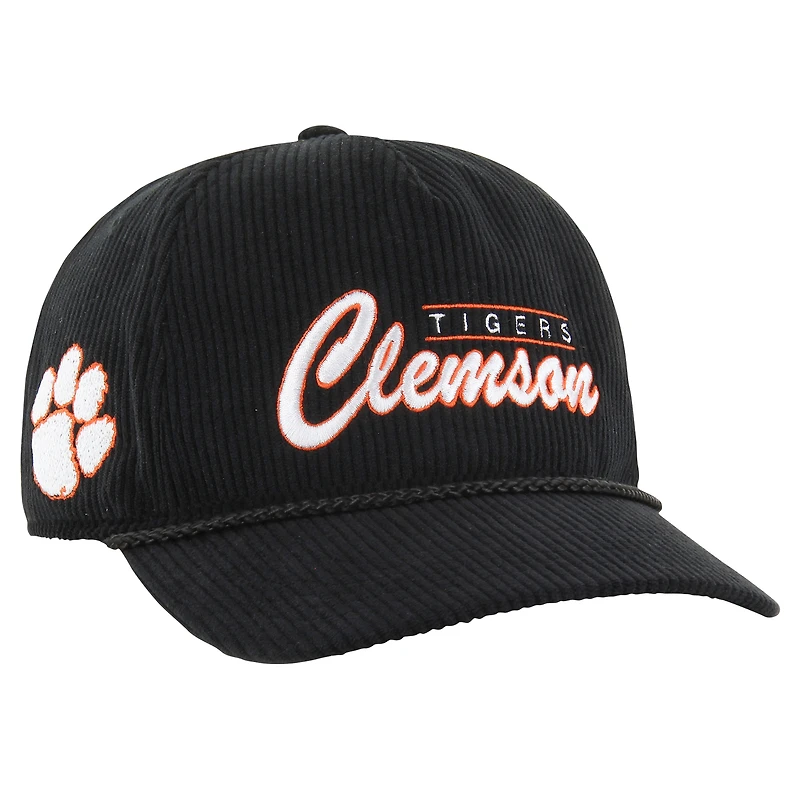 Casquette ajustable à double tête Gridiron Hitch '47 Black Clemson Tigers pour homme