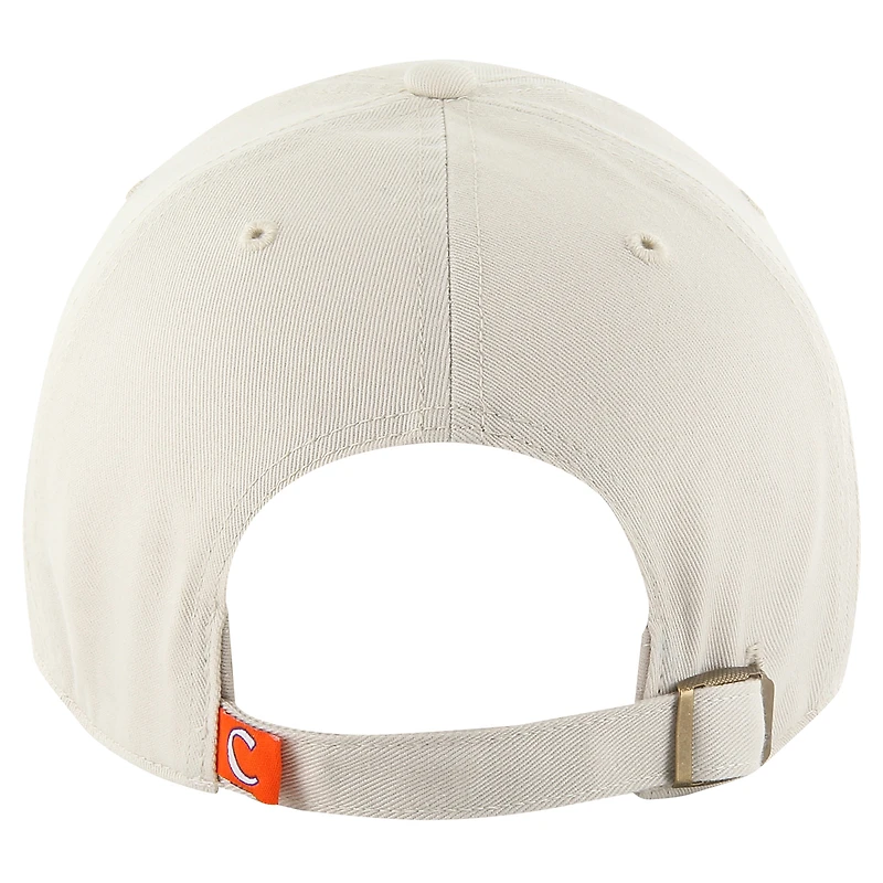 Casquette ajustable Clemson Tigers Clean Up crème 47 pour homme