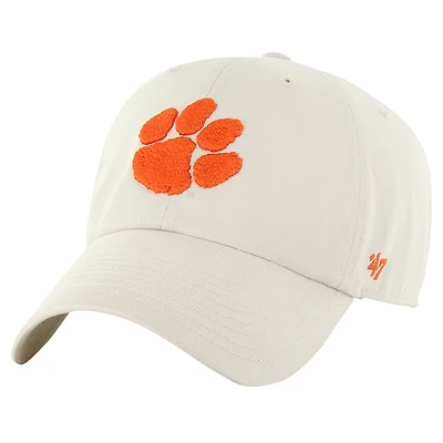 Casquette ajustable Clemson Tigers Clean Up crème 47 pour homme