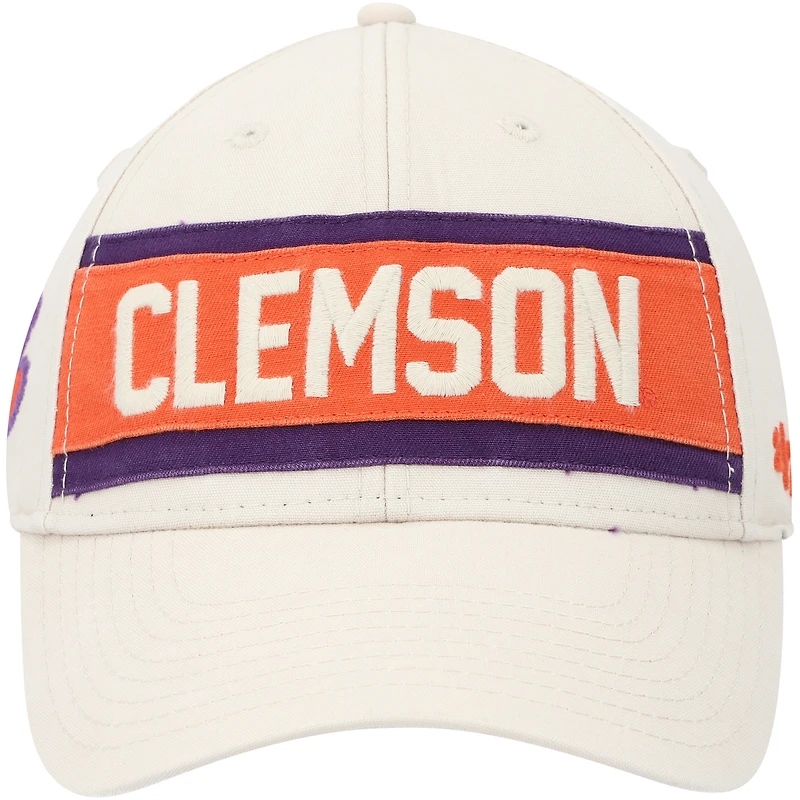 Casquette réglable '47 Cream Clemson Tigers Crossroad MVP pour homme