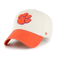 Casquette ajustable « Grand Stand Clean Up » crème pour homme, modèle 1947, des Tigers de Clemson