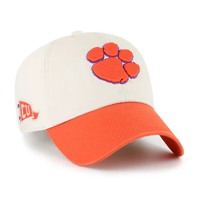 Casquette ajustable « Grand Stand Clean Up » crème pour homme, modèle 1947, des Tigers de Clemson