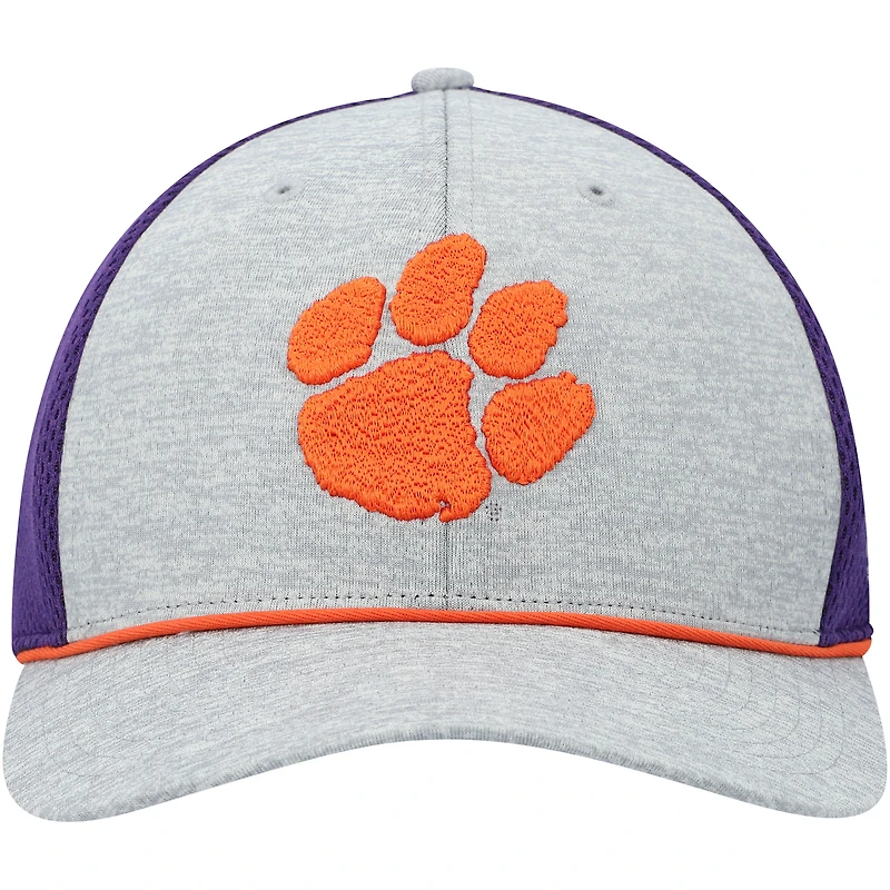Casquette Flex '47 Clemson Tigers Harbinger Trophy pour homme, gris/violet