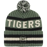 Bonnet en tricot à revers Bering pour hommes '47 vert Clemson Tigers OHT Military Appréciation avec pompon