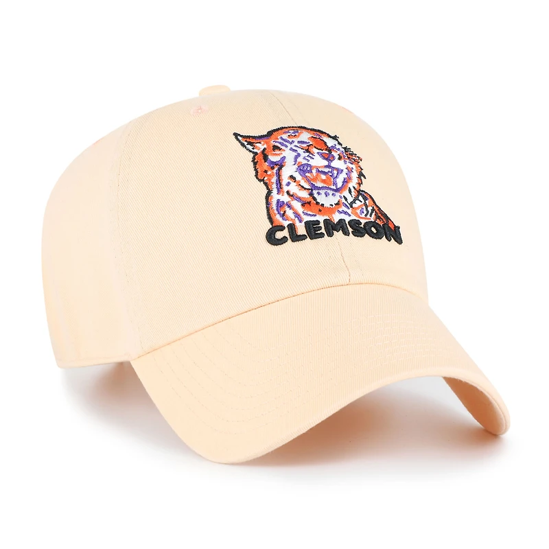 Casquette ajustable orange clair « 47 » pour homme des Clemson Tigers Vault Clean Up