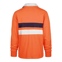 Polo de rugby à manches longues Orange Clemson Tigers Clubhouse Knox Thames pour homme '47