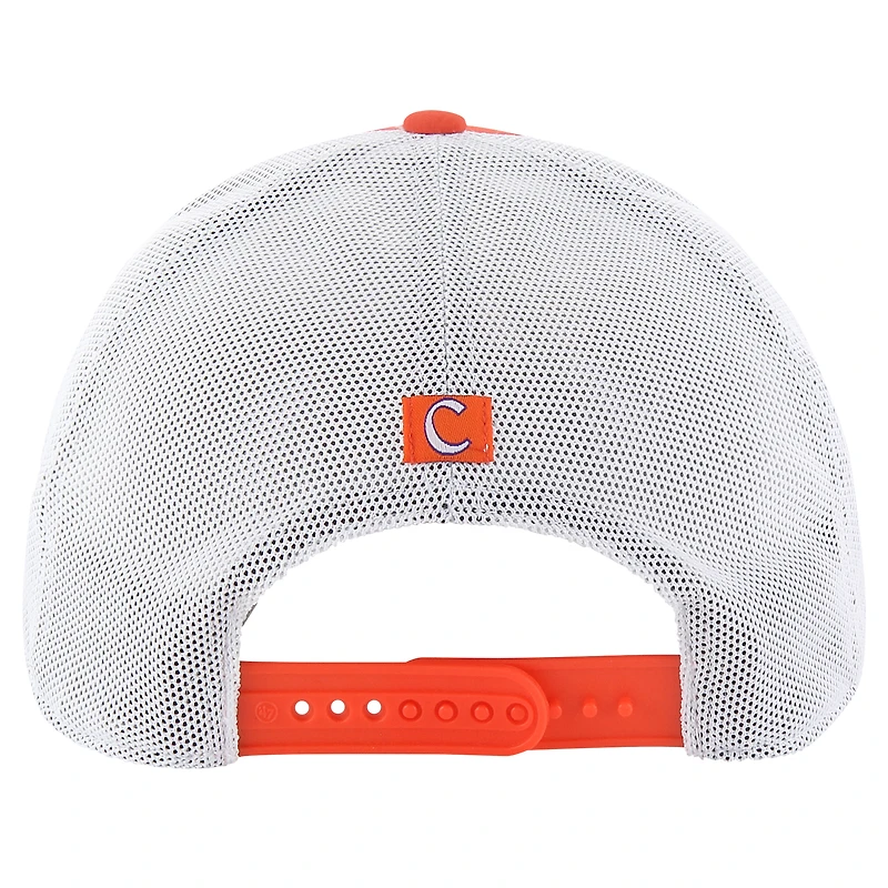 Casquette réglable orange Clemson Tigers Downburst Trucker '47 pour hommes