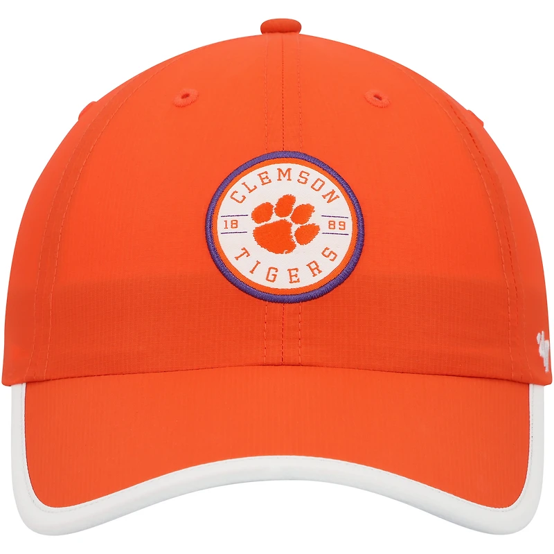 Casquette réglable '47 Orange Clemson Tigers Microburst Clean Up pour homme