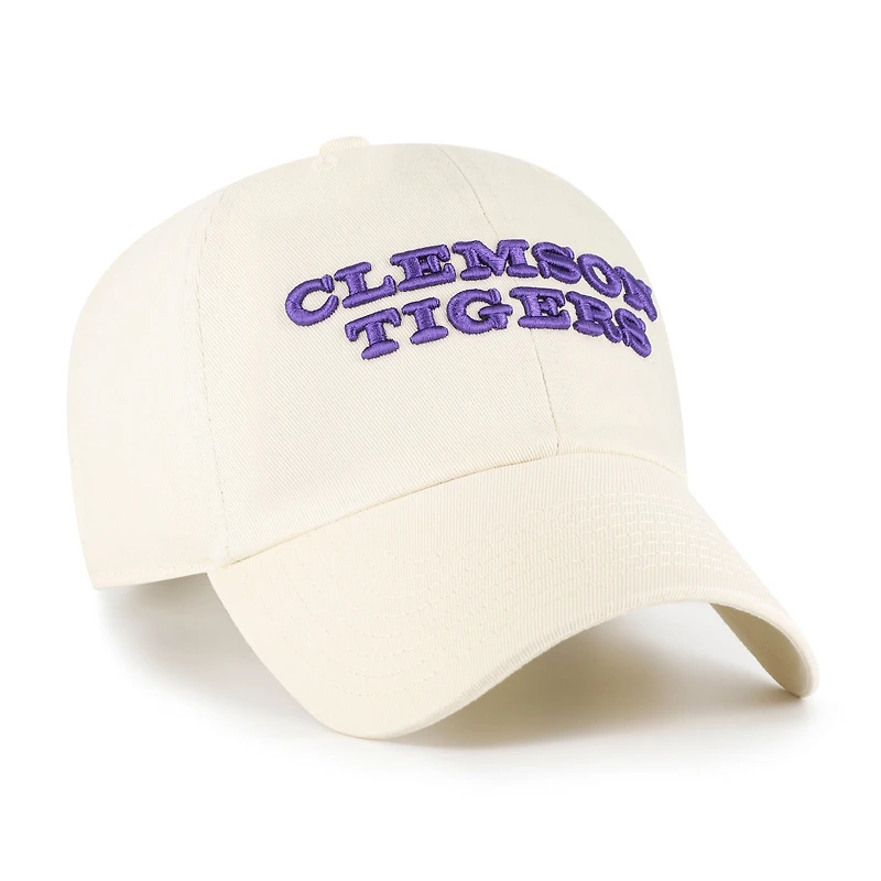 Men's '47 Sand Clemson Tigers Vault Clean Up Adjustable Hat