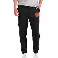 Men's Antigua Heathered Black Clemson Tigers Action Jogger Pants