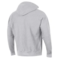 Men's Champion Gray Clemson Tigers Vault Late Night Reverse Weave Pullover Hoodie