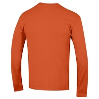 Men's Champion  Orange Clemson Tigers Arch Over Logo 2-Hit Long Sleeve T-Shirt