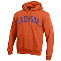 Men's Champion  Orange Clemson Tigers Basic Arch Fleece Pullover Hoodie