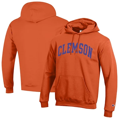 Men's Champion  Orange Clemson Tigers Basic Arch Fleece Pullover Hoodie